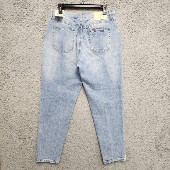 Gloria Vanderbilt X Christian Siriano Jeans Womens 31/12 Tulsa Blue Distress NEW - Picture 8 of 16